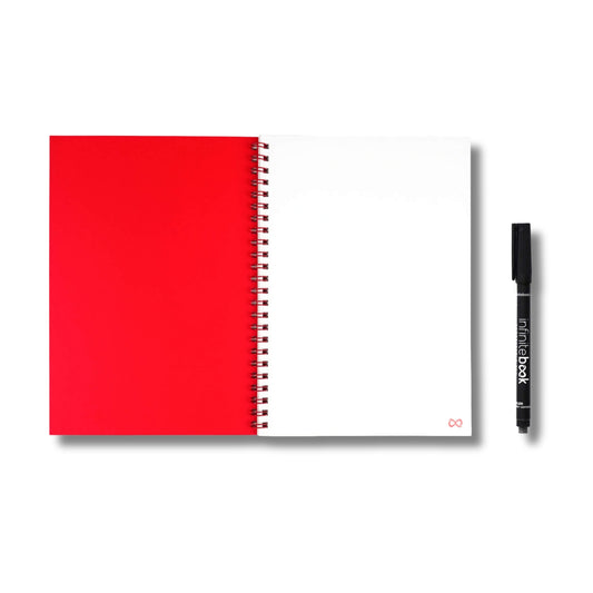 Kit Caderno Infinitebook A5 Vermelho