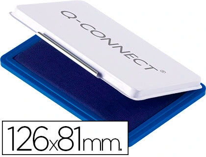 Almofada para Carimbo Q-Connect 126x81mm Azul