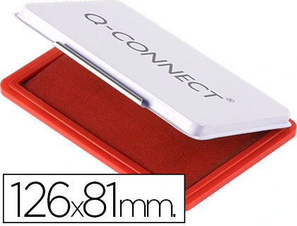 Almofada para Carimbo Q-Connect 126x81mm Vermelho