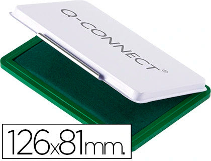 Almofada para Carimbo Q-Connect 126x81mm Verde