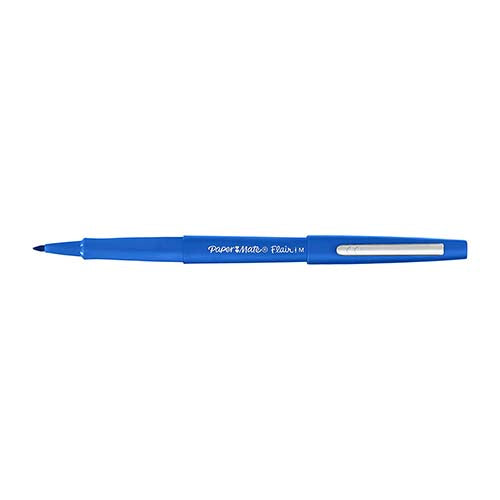 Marcador Fibra Paper Mate Flair Azul M