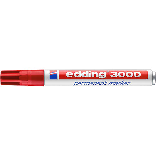 Marcador Permanente Edding 3000 Vermelho