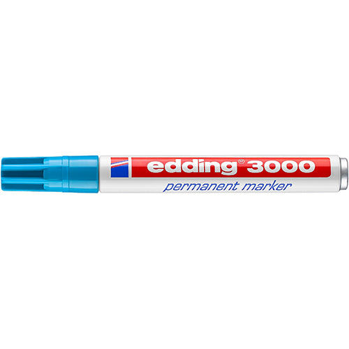 Marcador Permanente Edding 3000 Azul Claro