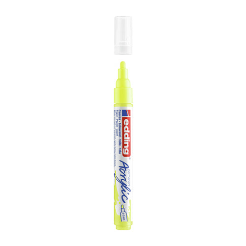 Marcador Acrílico Edding Fine 5300 Amarelo Neon 065