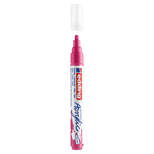 Marcador Acrílico Edding Fine 5300 Magenta 909