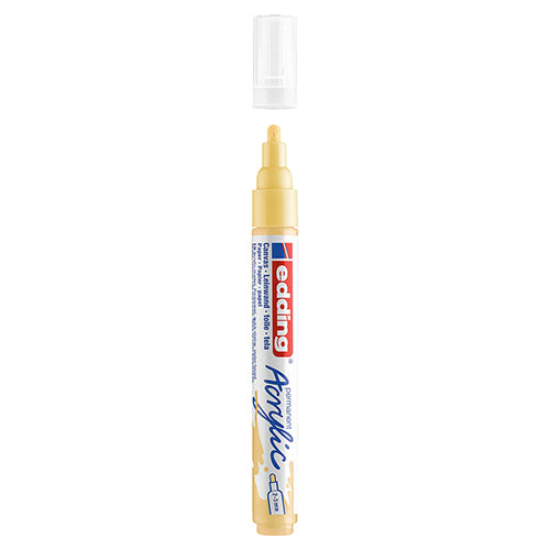 Marcador Acrílico Edding Fine 5300 Amarelo Pastel 915
