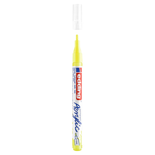 Marcador Acrílico Edding Fine 5300 Amarelo Néon 065