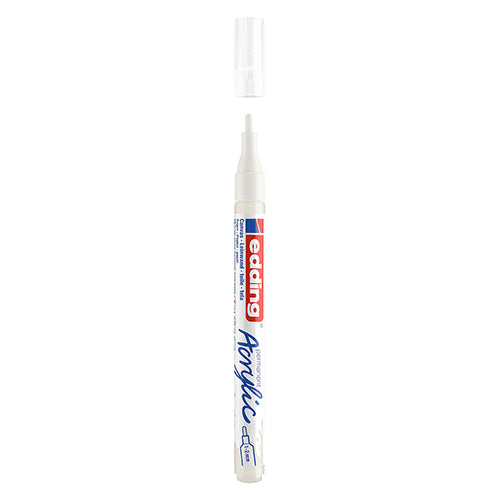 Marcador Acrílico Edding Fine 5300 Branco 922