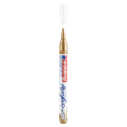 Marcador Acrílico Edding Fine 5300 Ouro 924