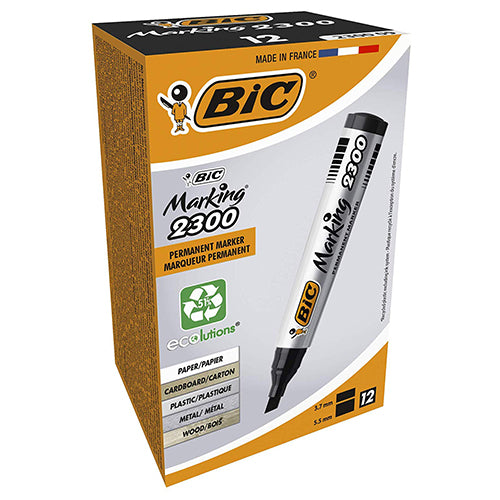 Marcador Permanente Bic Marking 2300 Preto Cx.12