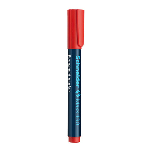 Marcador Permanente Schneider Maxx133 Ponta Bisel. Vermelho