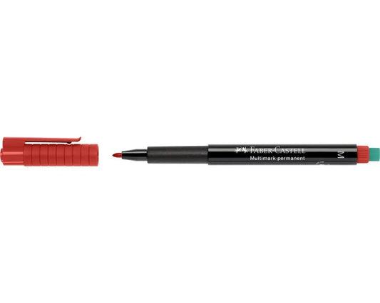 Marcador Faber-Castell OHP Multimark M Vermelho