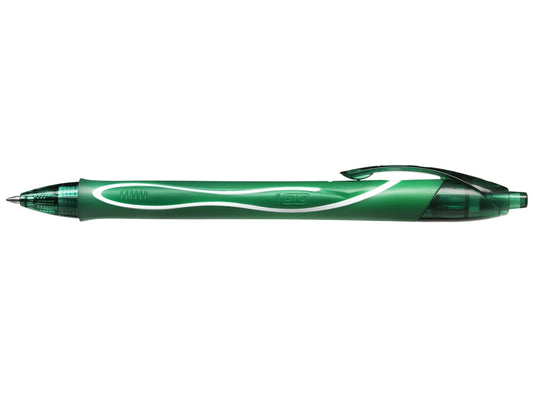 Esferográfica Bic Gelocity Retrátil 0,7mm Verde Cx.12
