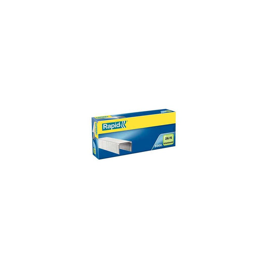 Agrafos 26/6 Rapid (2/20 Folhas) Cx5000un