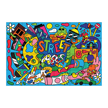 Conjunto Giotto Maxi Art Lab Color e Puzzle 46 Peças