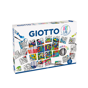 Conjunto Giotto Maxi Art Lab Color e Puzzle 46 Peças