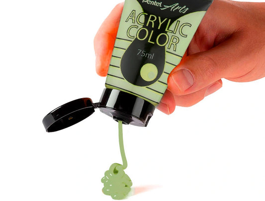 Tinta Acrílica Pentel 75ml Amarelo Fluorescente
