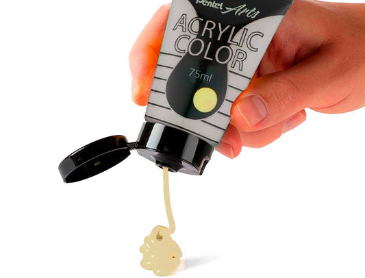 Tinta Acrílica Pentel 75ml Pérola Iridescente Amarelo