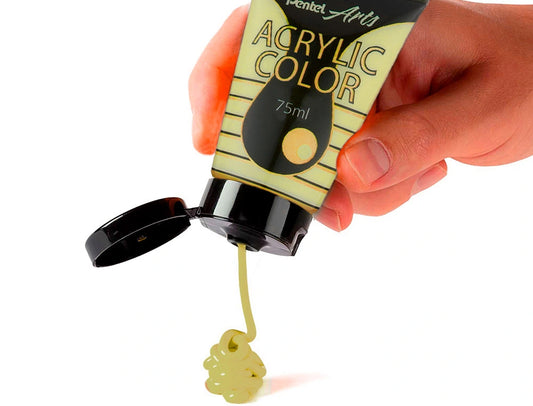 Tinta Acrílica Pentel 75ml Amarelo Metálico