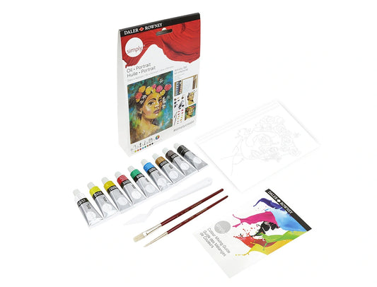 Conjunto de Pintura Óleo Daler Rowney Simply Activity.