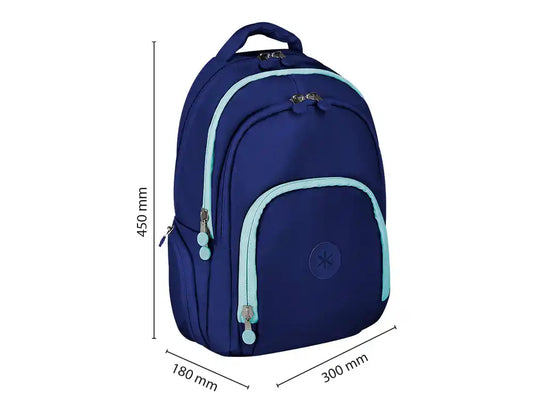 Mochila Antartik Multibolso 19L Portátil e Tablet Azul