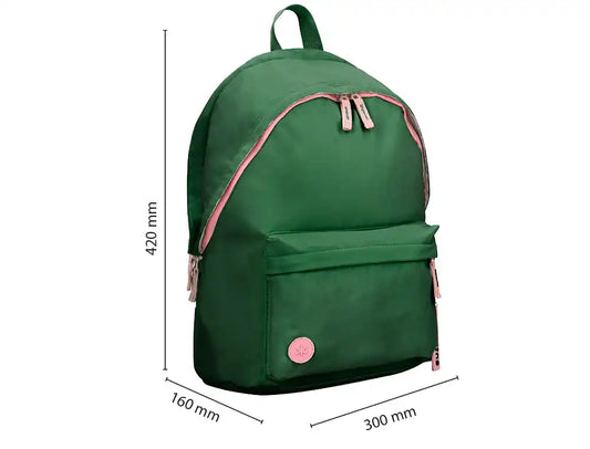 Mochila Antartik Teens 20l Compartimento Portátil Verde