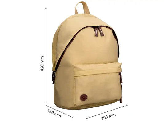 Mochila Antartik Teens 20l Compartimento Portátil Beje