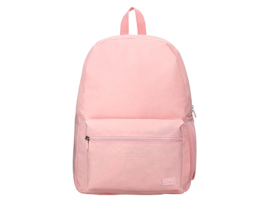 Mochila Escolar Bolso Lateral Elastico Rosa