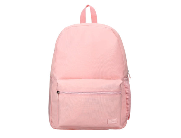 Mochila Escolar Bolso Lateral Elastico Rosa