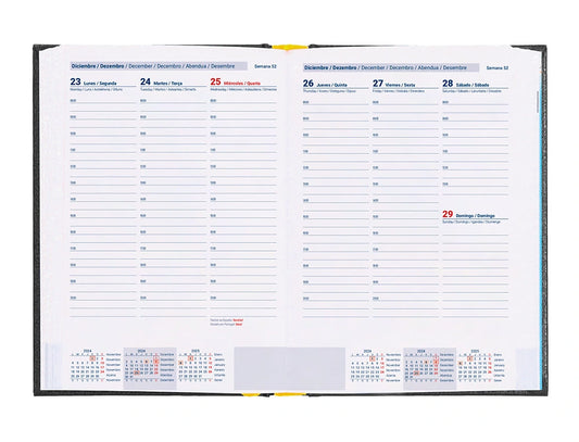 Agenda 2025 Semanal A4 Corfu Liderpapel Preta