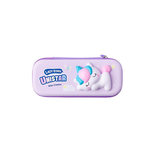Estojo Retangular Squishy Unicórnio