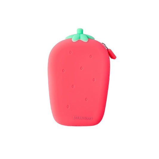 Porta Moedas Silicone Morango