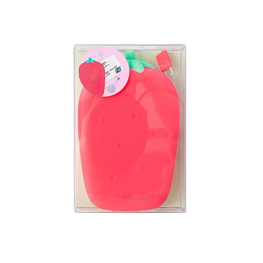 Porta Moedas Silicone Morango