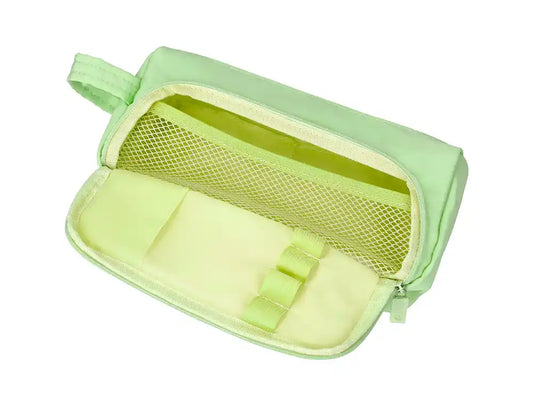 Estojo Escolar Minibag 2 Fechos Bolso Interior Verde Pastel