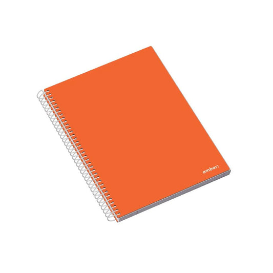 Caderno Espiral A5 Pautado Ambar School Sortido 100Fls 2un