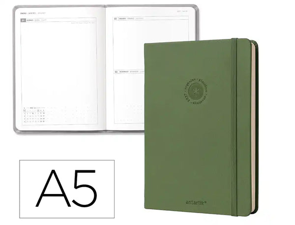 Agenda 2027 Diária Antartik A5 Verde