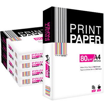 Papel 80gr Fotocopia A4 PrintSpot Caixa 5 resmas