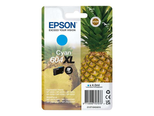 Tinteiro original Azul Ciano Epson 604XL -  C13T10H24010