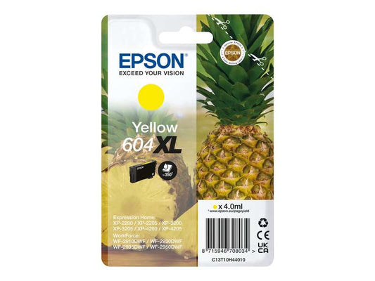 Tinteiro original Amarelo Epson 604XL - C13T10H44010