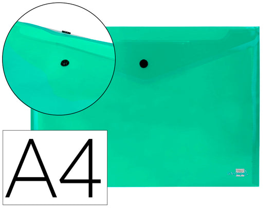 Bolsa Tipo Envelope A4 Mola Verde Opaco Pack 10