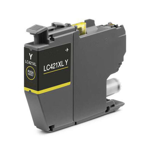 Tinteiro Brother LC421XL Amarelo Compatível
