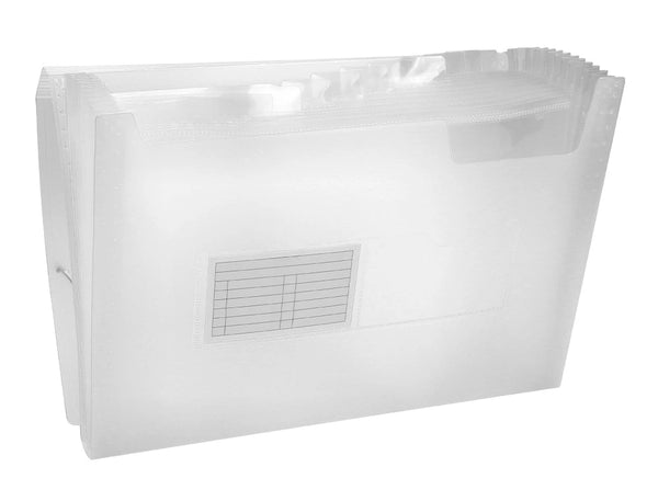 Portfólio A4 Acordeão 13 Divisórias Cristal Transparente
