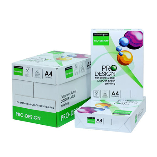 Papel A4 200gr I.P. Pro-Design Laser Branco Pack 250 Fls