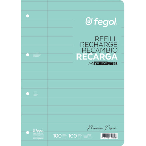 Recarga Papel A4 Pautado