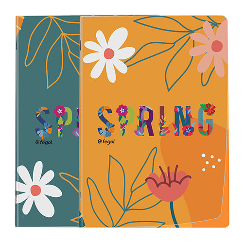 Caderno Agrafado A4 48 Folhas Quadriculado Spring