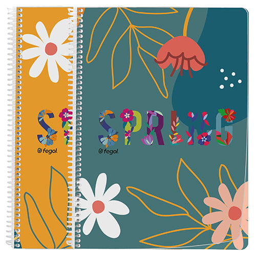 Caderno Espiral Capa Plástica A4 80Fls Spring Pautado