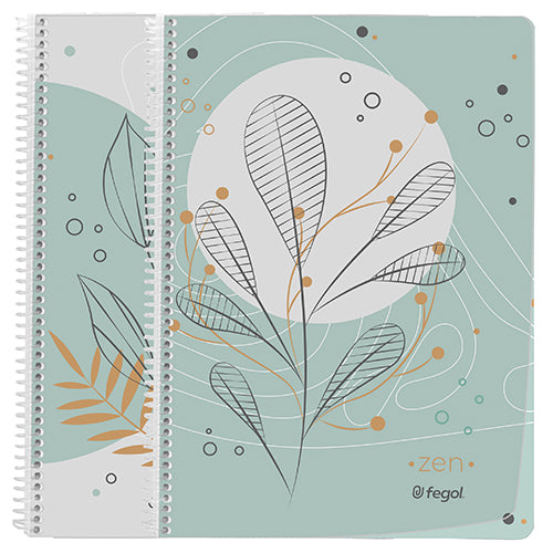 Caderno Espiral Capa Plástica A4 80Fls Zen Pautado