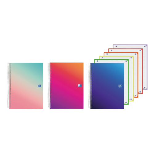 Caderno Oxford Espiral A4 Capa Dura 120FLS Gradient Xadrez