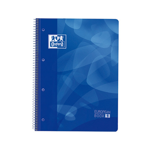 Caderno Espiral A4 Oxford Eurobook1 Pautado Azul