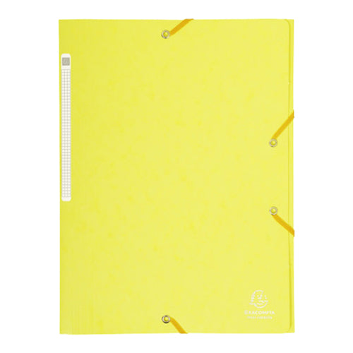 Capa Com Elásticos A4 Cla 4255gr Exacompta Amarelo Limão